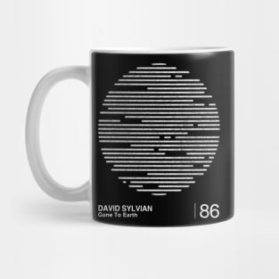 Gone To Earth / David Sylvian / Minimalist Graphic Artwork Design Mug